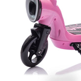 Electric Scooter with LED Lights – Rear Brake, Kickstand, Up to 6.8 MPH
